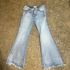 Women's Light Blue Flared Jeans